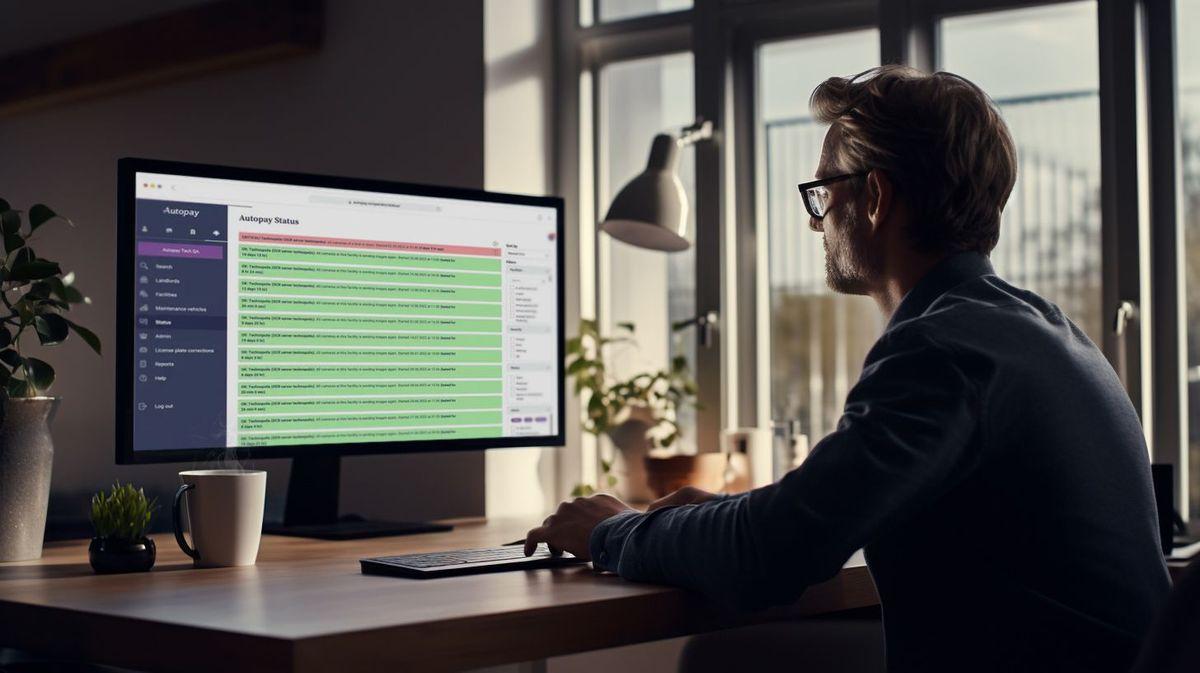 Man in front of PC monitor (AI Generated)